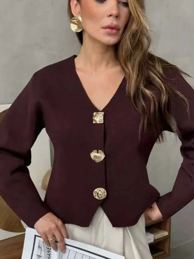Marisol | Women's Knit Sweater Shirt, Collared Layering Piece
