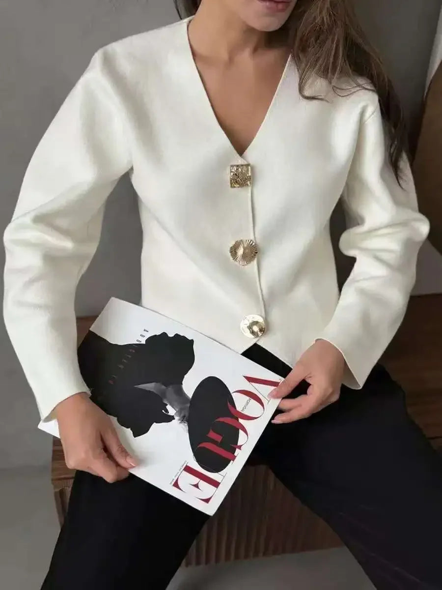 Marisol | Women's Knit Sweater Shirt, Collared Layering Piece
