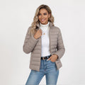 Bianca | Women's Quilted Jacket, Stand Collar Outerwear