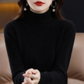Sofia | Women's Cashmere Turtleneck Sweater, Regular Fit Knit