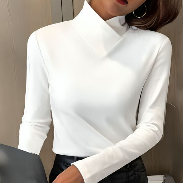 Isabelle | Women's Sculpted Soft-Touch Turtleneck