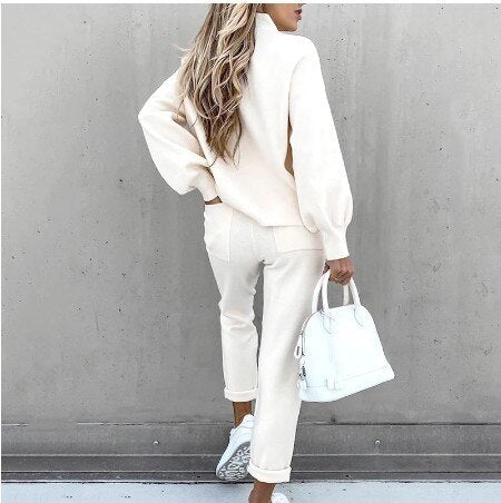 Hilda | Women's Sweater and Pants Set, Soft Knit Co-Ord