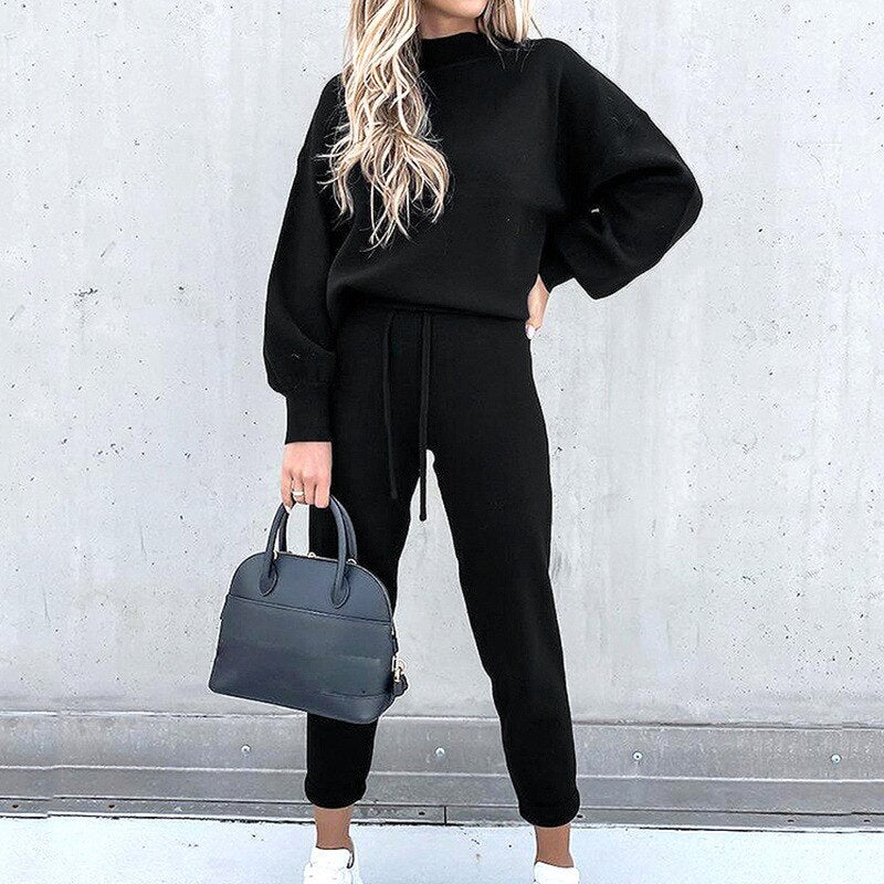 Hilda | Women's Sweater and Pants Set, Soft Knit Co-Ord