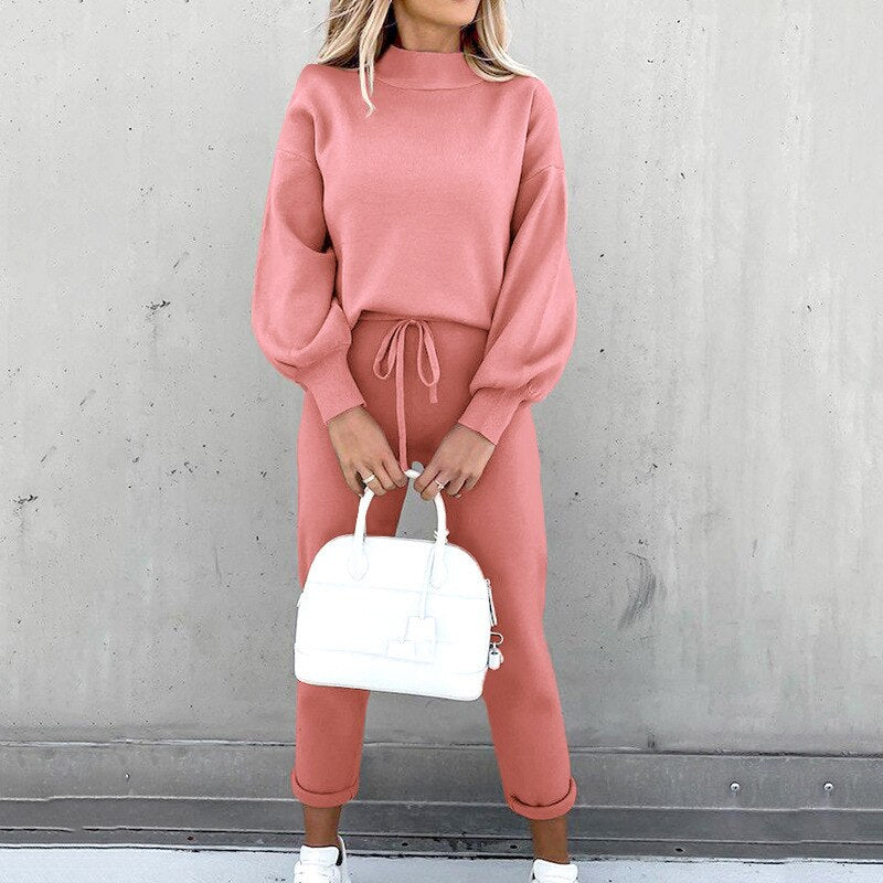 Hilda | Women's Sweater and Pants Set, Soft Knit Co-Ord