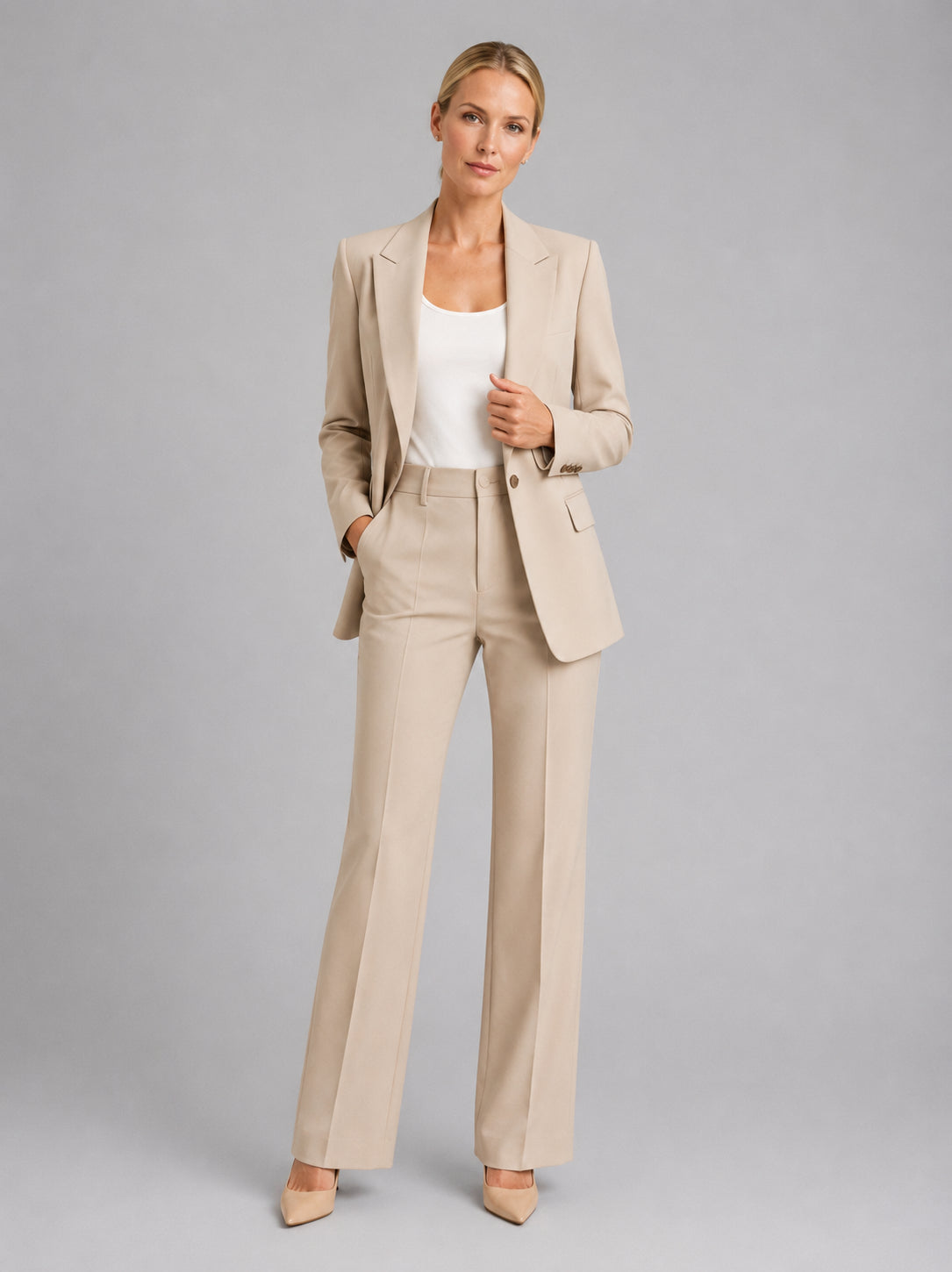 Isolde | Women's Tailored Blazer Set, High-Waist Trouser Co-Ord