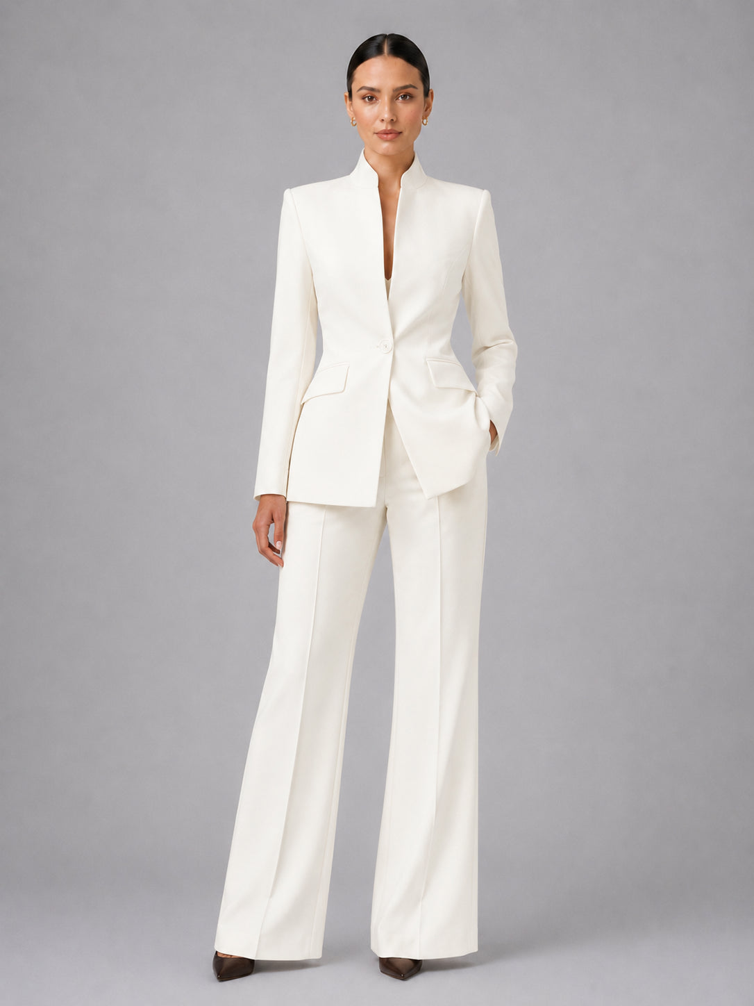 Genevieve | Women's Tailored Blazer Set, Trouser Suit Co-Ord