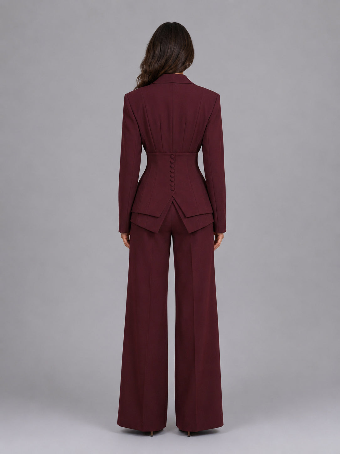 Rosalind | Women's Tailored Suit Set, Wide-Leg Trouser Co-Ord