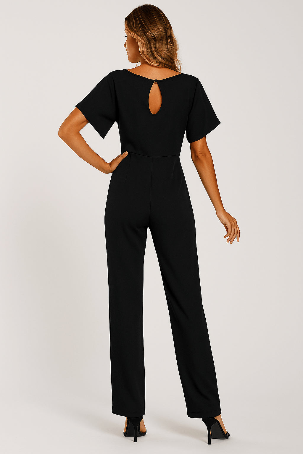 Elva | Women's Tie-Belt Jumpsuit, Adjustable Belt Design