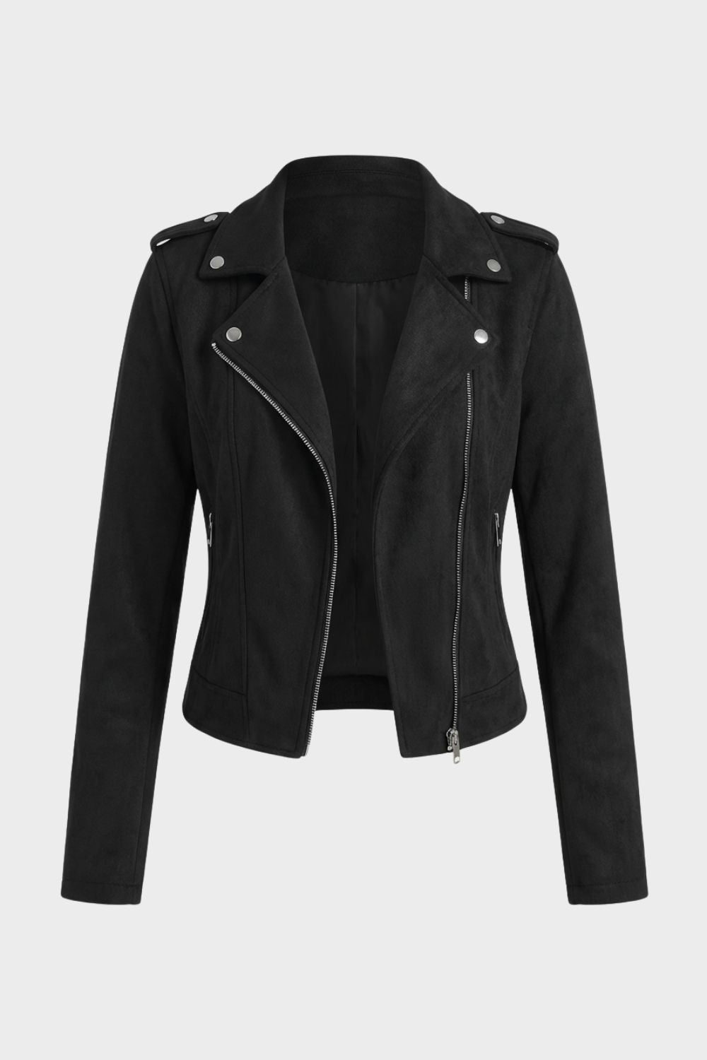Selene | Women's Moto Jacket, Zip-Front Outerwear